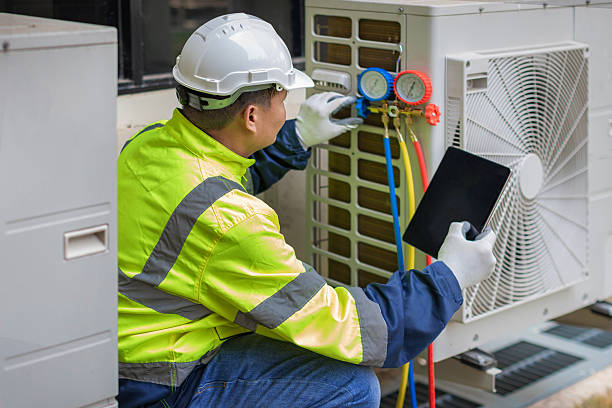 Professional Hvac Installation technician working in Yarmouth, ME